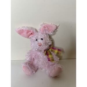 E & J Classics Pink Shaggy Luv Bunny Rabbit Plush 78-5170 Current